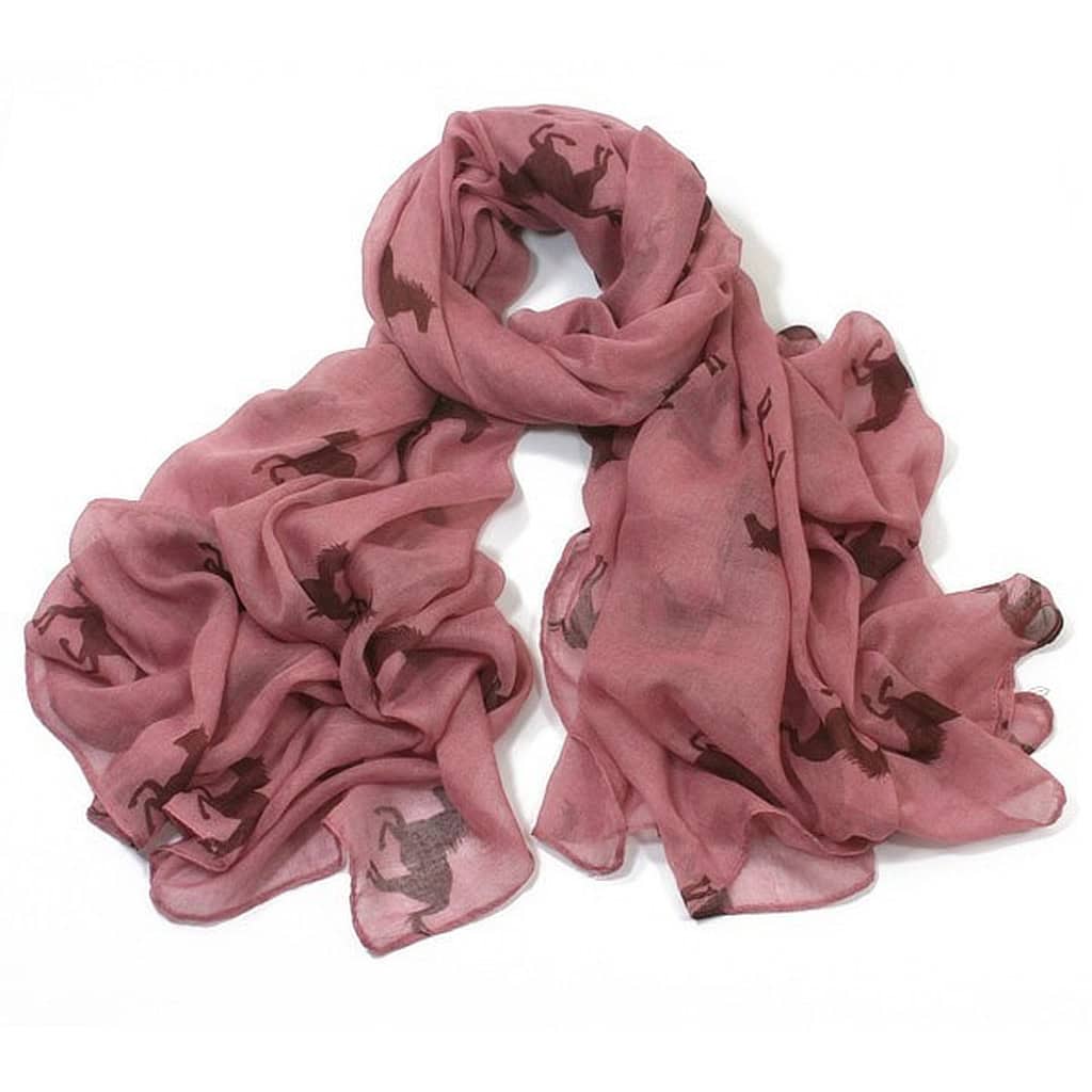 Caballo Rose Horse Print Scarf