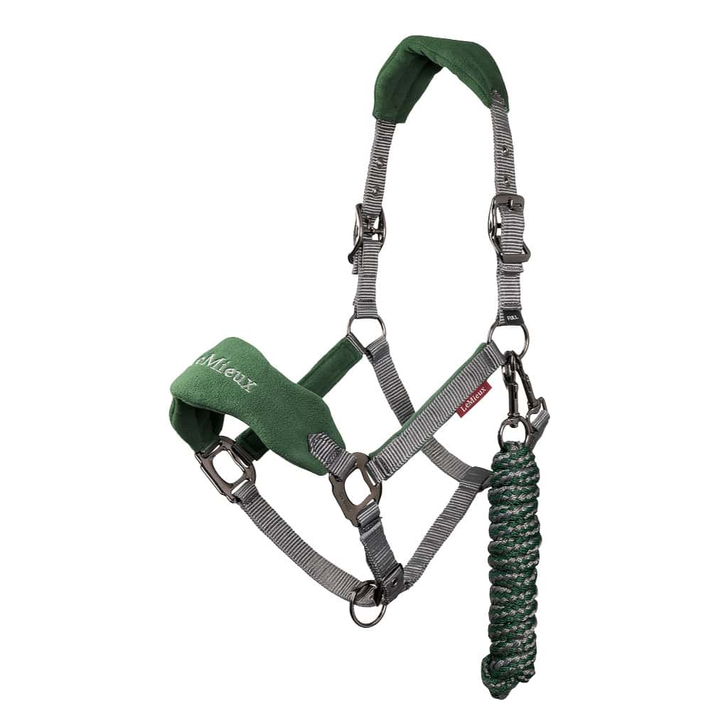 LeMieux Hunter Green Vogue Fleece Headcollar