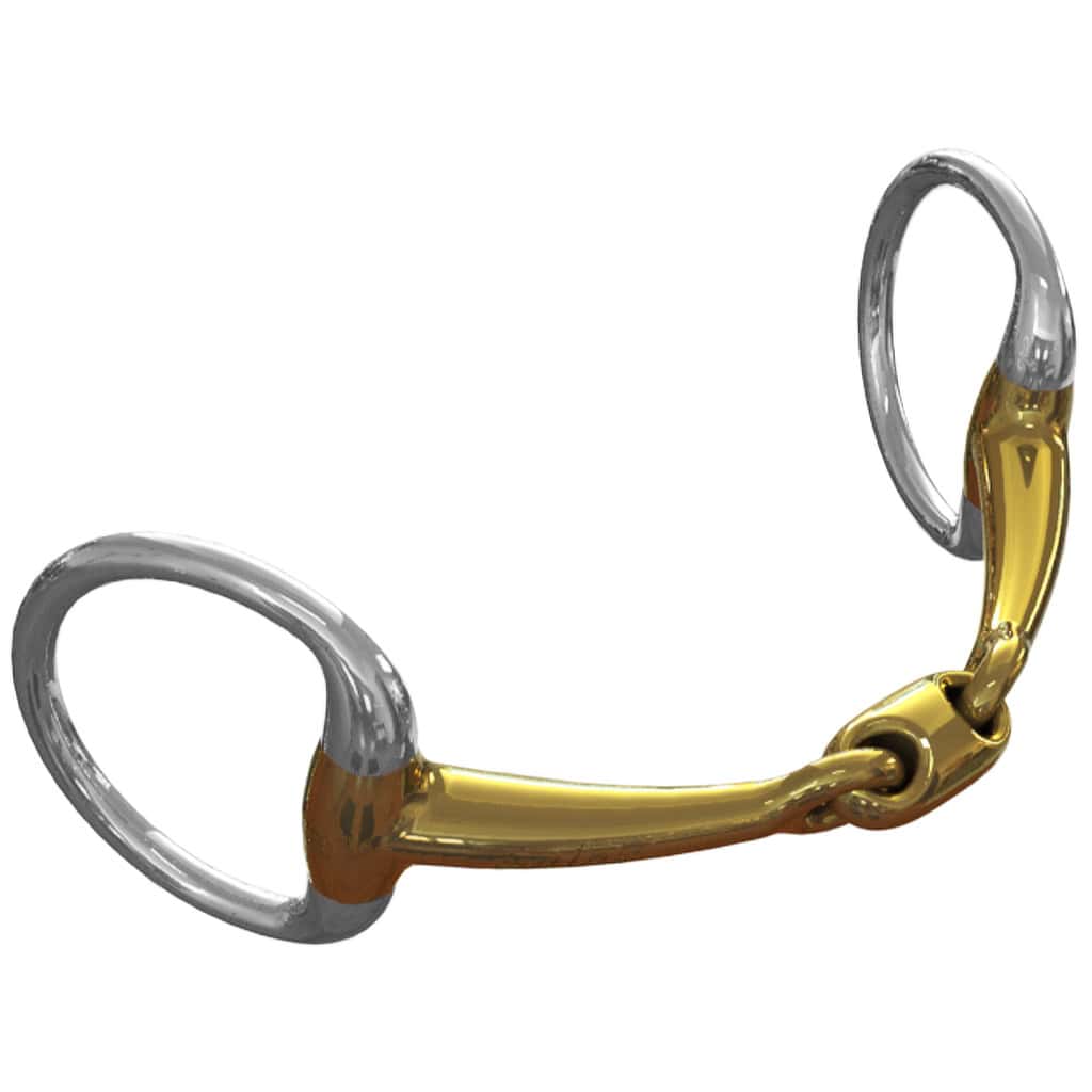 Neue Schule 8093-E Performance Pony Tranz Angled Lozenge Eggbutt Snaffle Bit