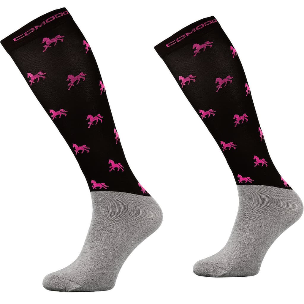 Technical Riding Socks with Horse Design